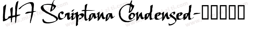 LHF Scriptana Condensed字体转换